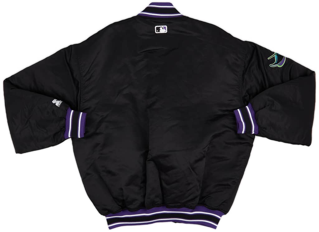 1998-99 Tampa Bay Devil Rays Starter Satin Varsity Jacket (Excellent) XL