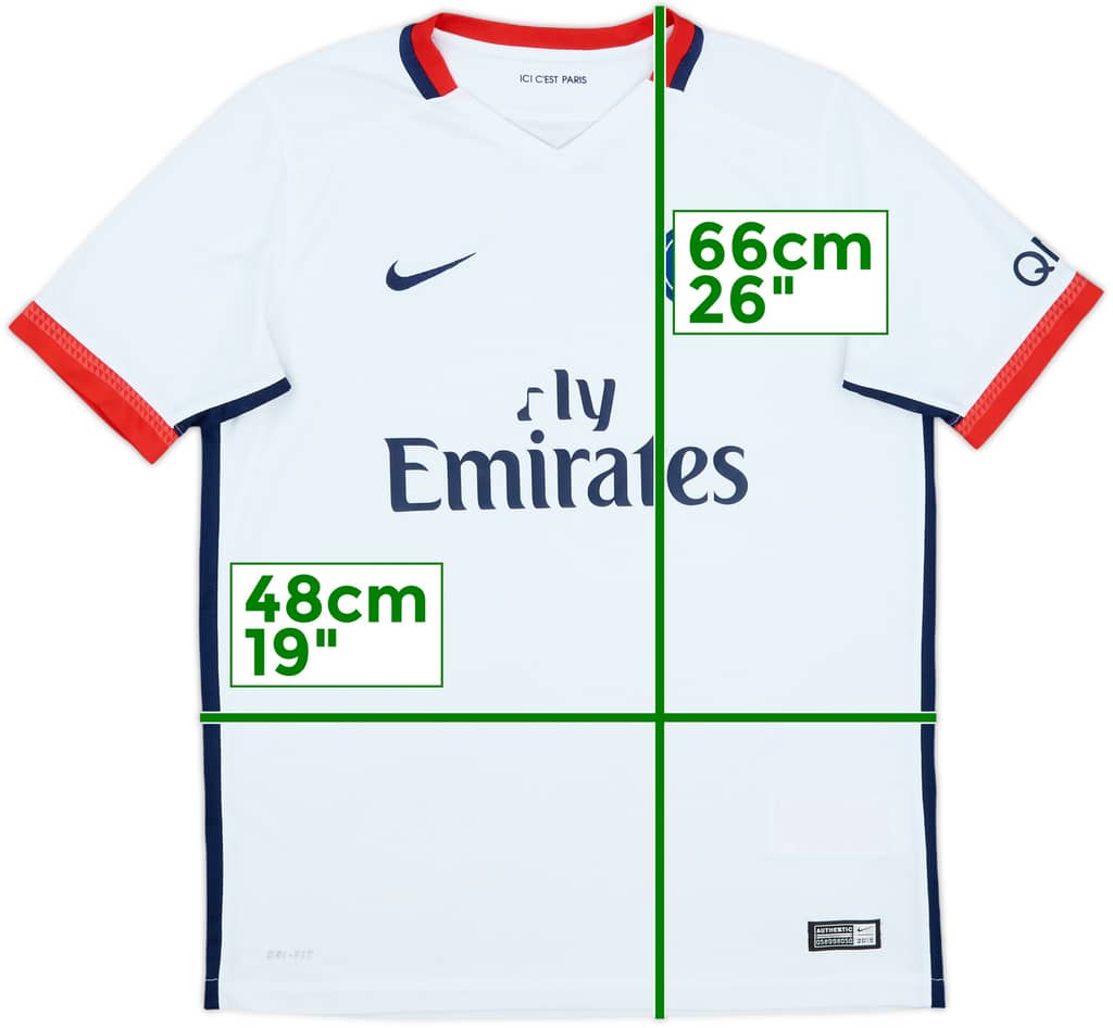 2015-16 Paris Saint-Germain Away Shirt - 4/10 - (XL.Boys)