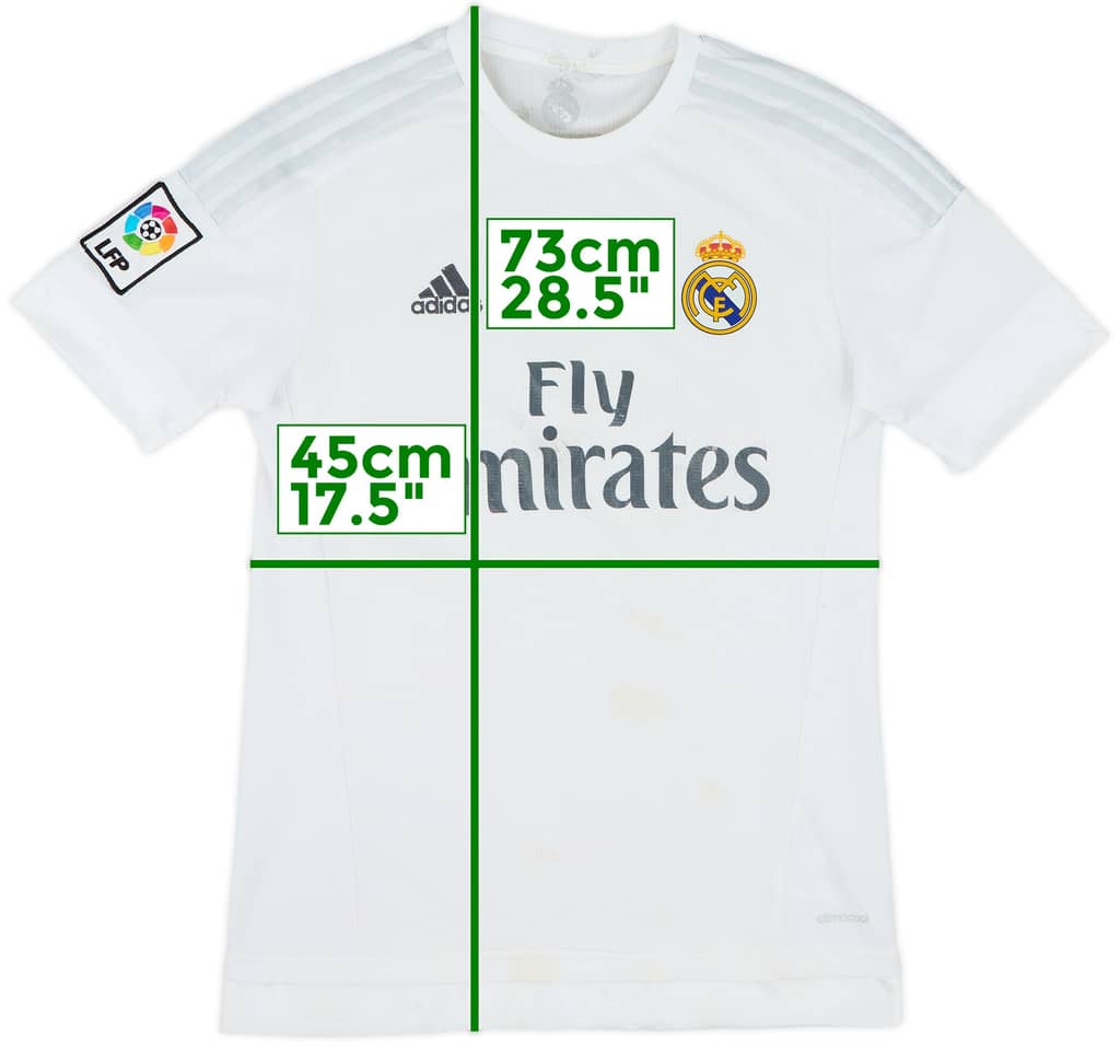 2015-16 Real Madrid Home Shirt - 5/10 - (S)