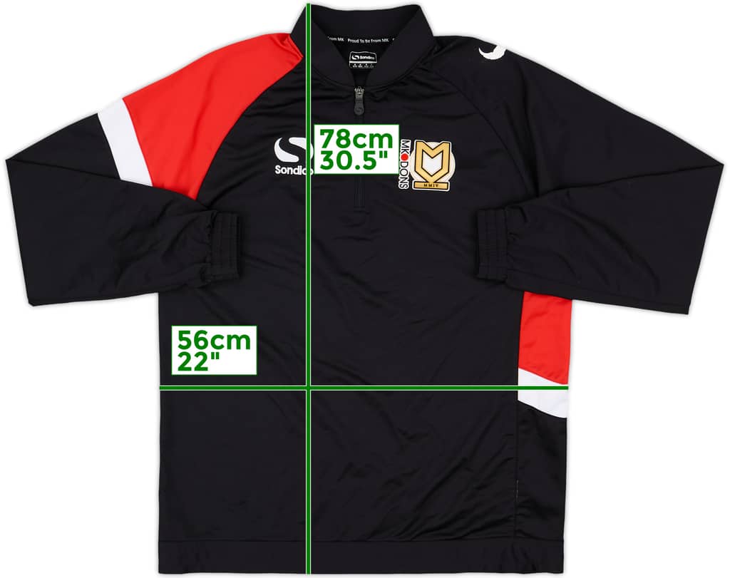 2013-15 MK Dons Sondico 1/4 Zip Track Jacket - 7/10 - (M)