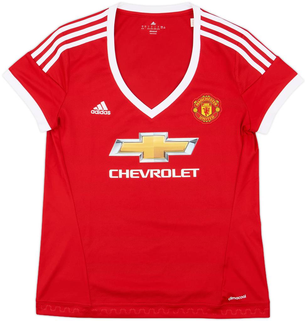 2015-16 Manchester United Home Shirt - 9/10 - (Women's L)