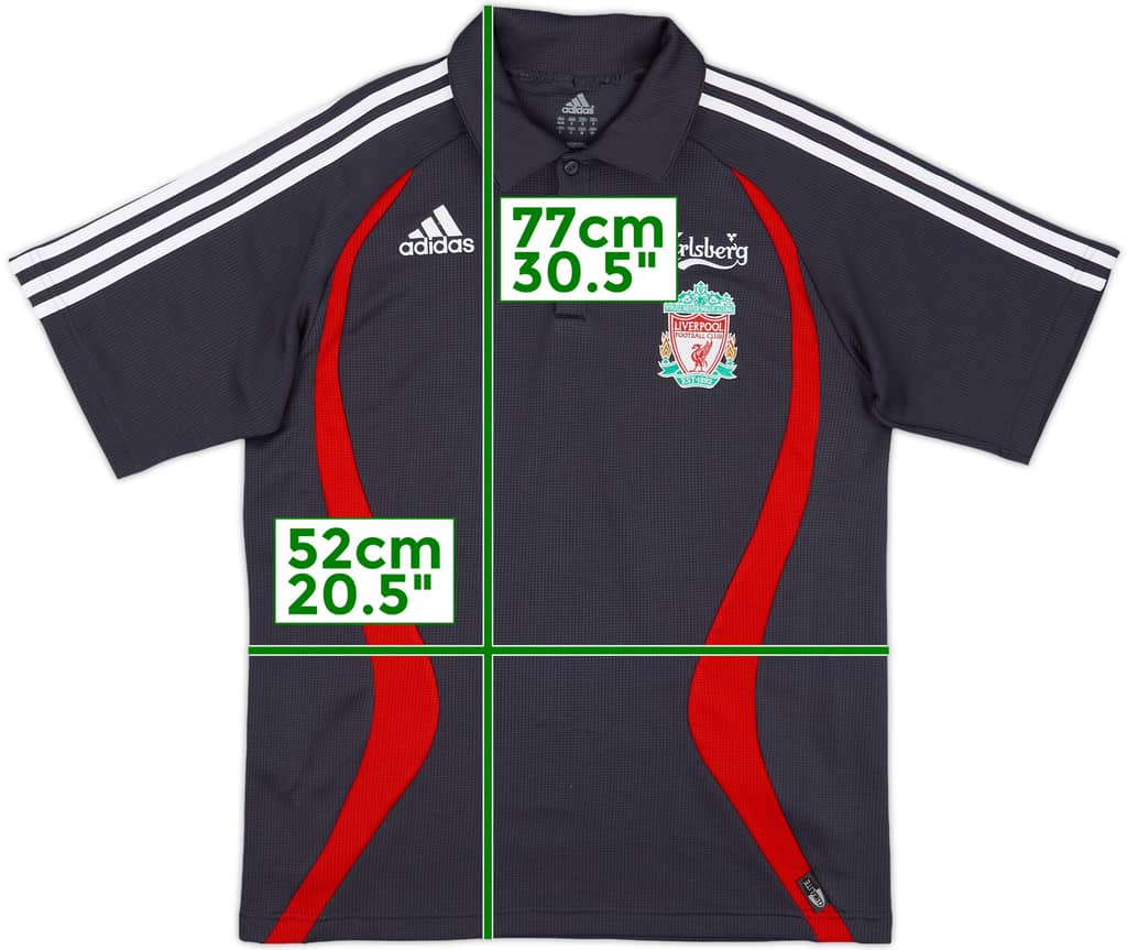 2006-07 Liverpool adidas Polo Shirt - 9/10 - (S)