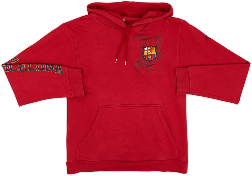 2008-09 Barcelona Nike Hooded Top - 9/10 - (S)