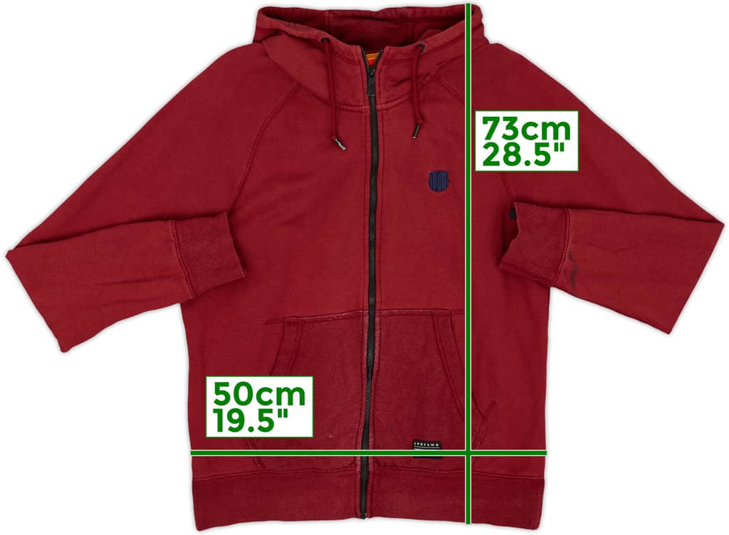 2015-16 Barcelona Nike Hooded Track Jacket - 8/10 - (M)