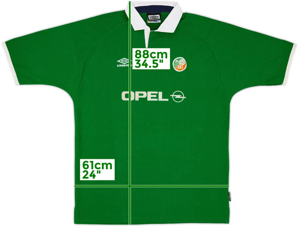 2000-01 Ireland Home Shirt - 9/10 - (XL)