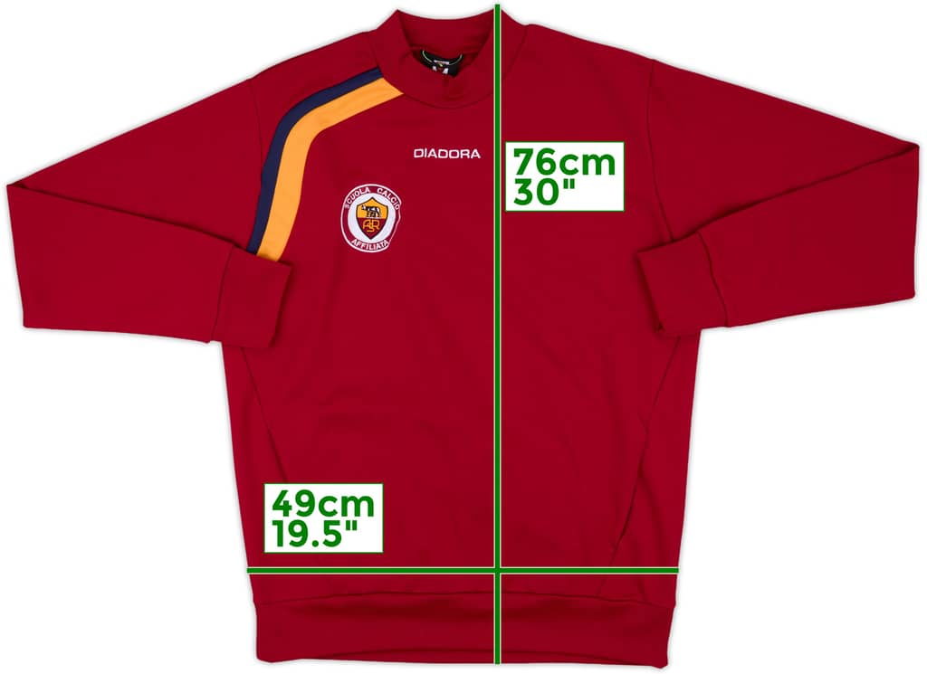2005-06 Roma 'Scuola' Diadora Sweat Top - 8/10 - (L)