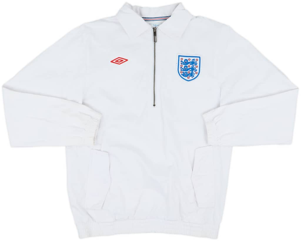 2010-11 England Umbro 1/2 Zip Drill Top - 9/10 - (S)