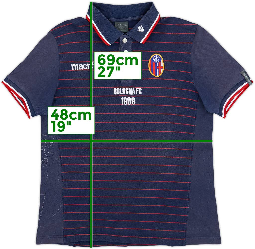 2005-06 Bologna Macron Polo Shirt - 9/10 - (M)