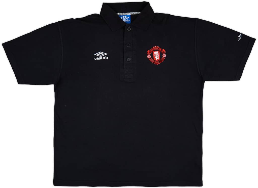 1996-97 Manchester United Umbro Polo Shirt - 8/10 - (L)