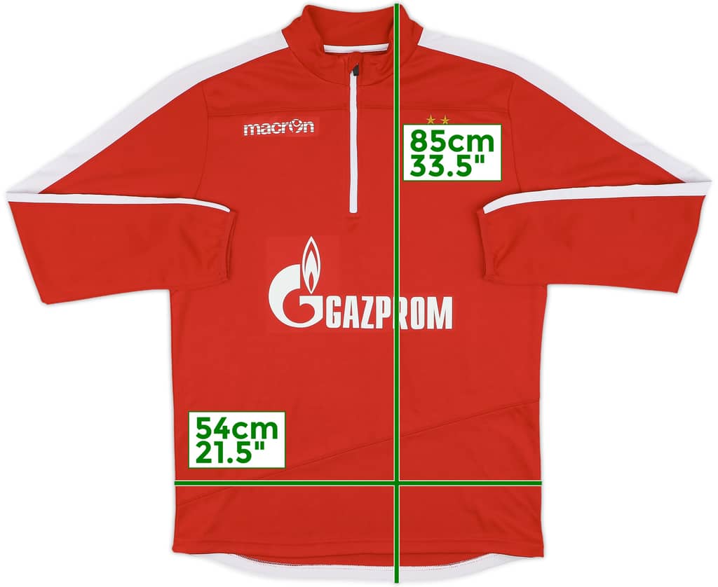 2017-18 Red Star Belgrade Macron 1/4 Zip Training Top - 9/10 - (XL)