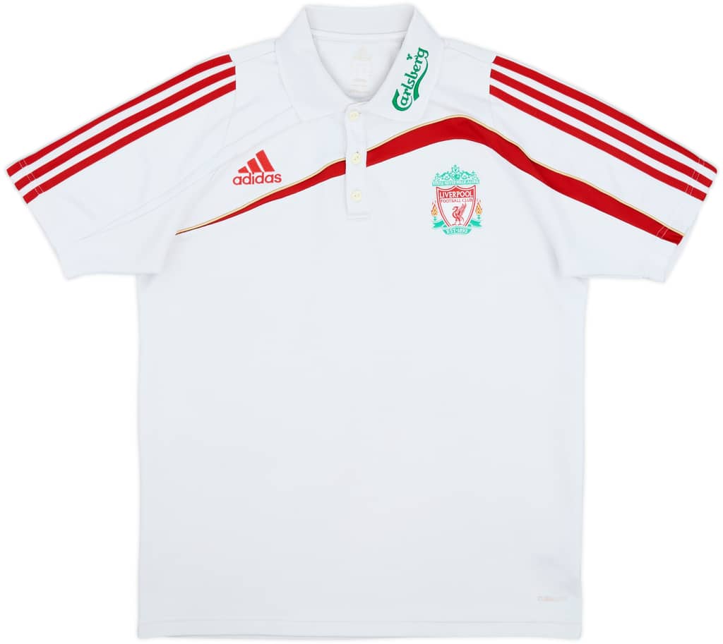2009-10 Liverpool adidas Polo Shirt - 9/10 - (M)