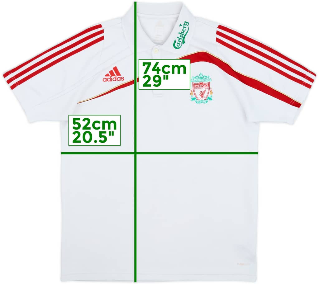 2009-10 Liverpool adidas Polo Shirt - 9/10 - (M)