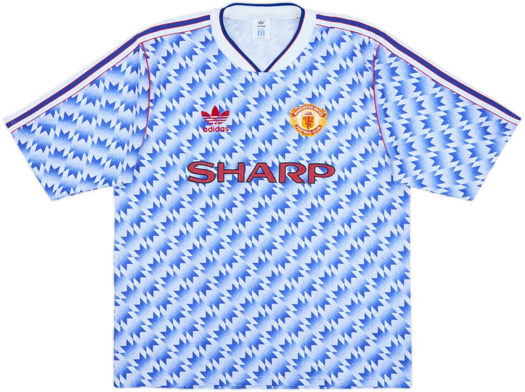 1990-92 Manchester United Away Shirt - 8/10 - (L)