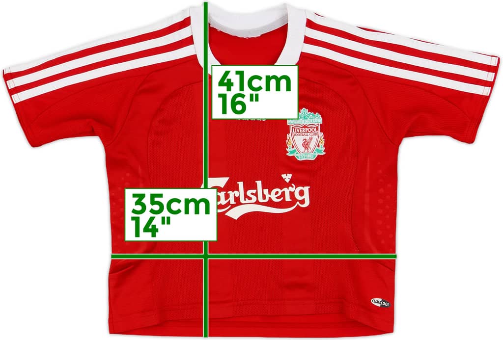 2008-10 Liverpool Home Shirt - 7/10 - (5-6 Years)