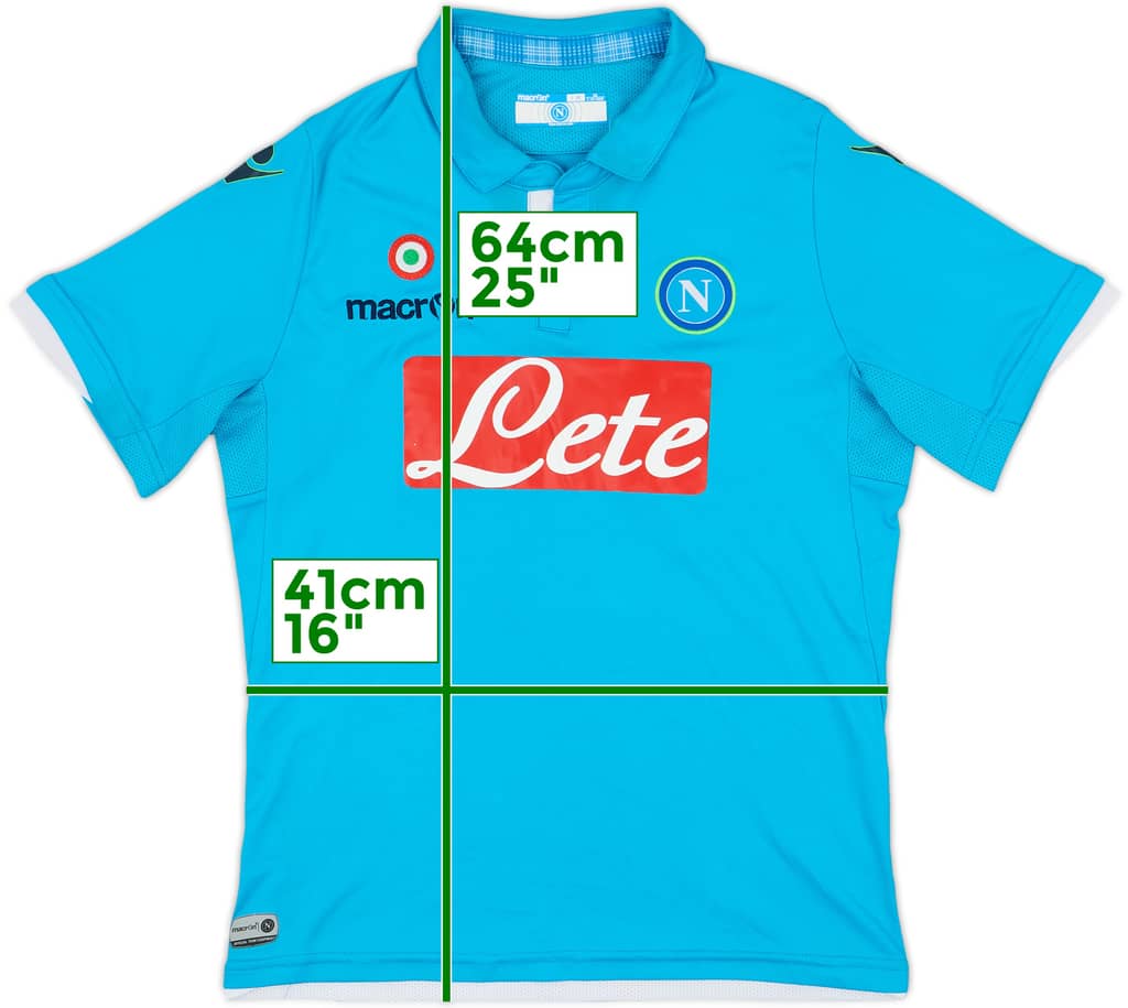 2014-15 Napoli Home Shirt - 9/10 - (L.Boys)