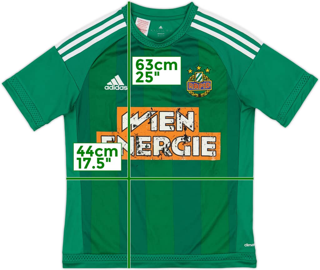 2015-16 Rapid Vienna Home Shirt - 4/10 - (L.Boys)