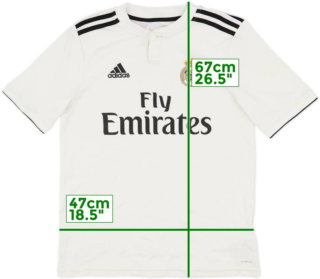2018-19 Real Madrid Home Shirt - 7/10 - (XL.Boys)
