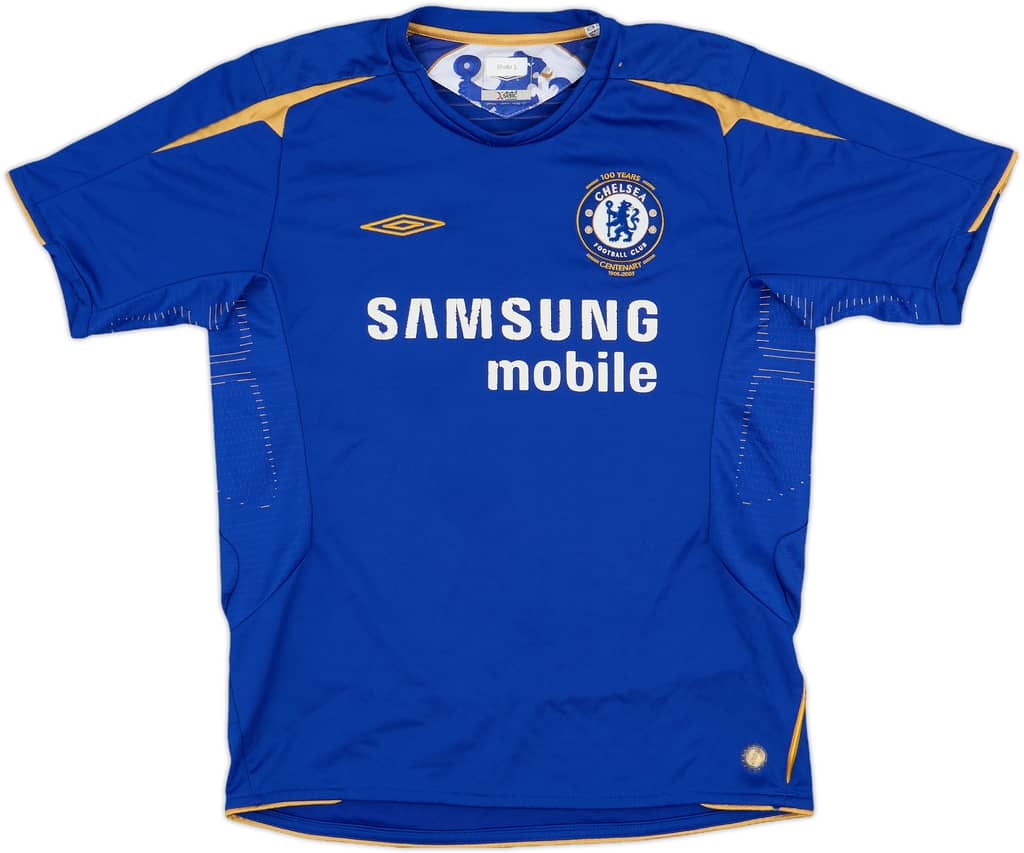2005-06 Chelsea Centenary Home Shirt - 6/10 - (L.Boys)