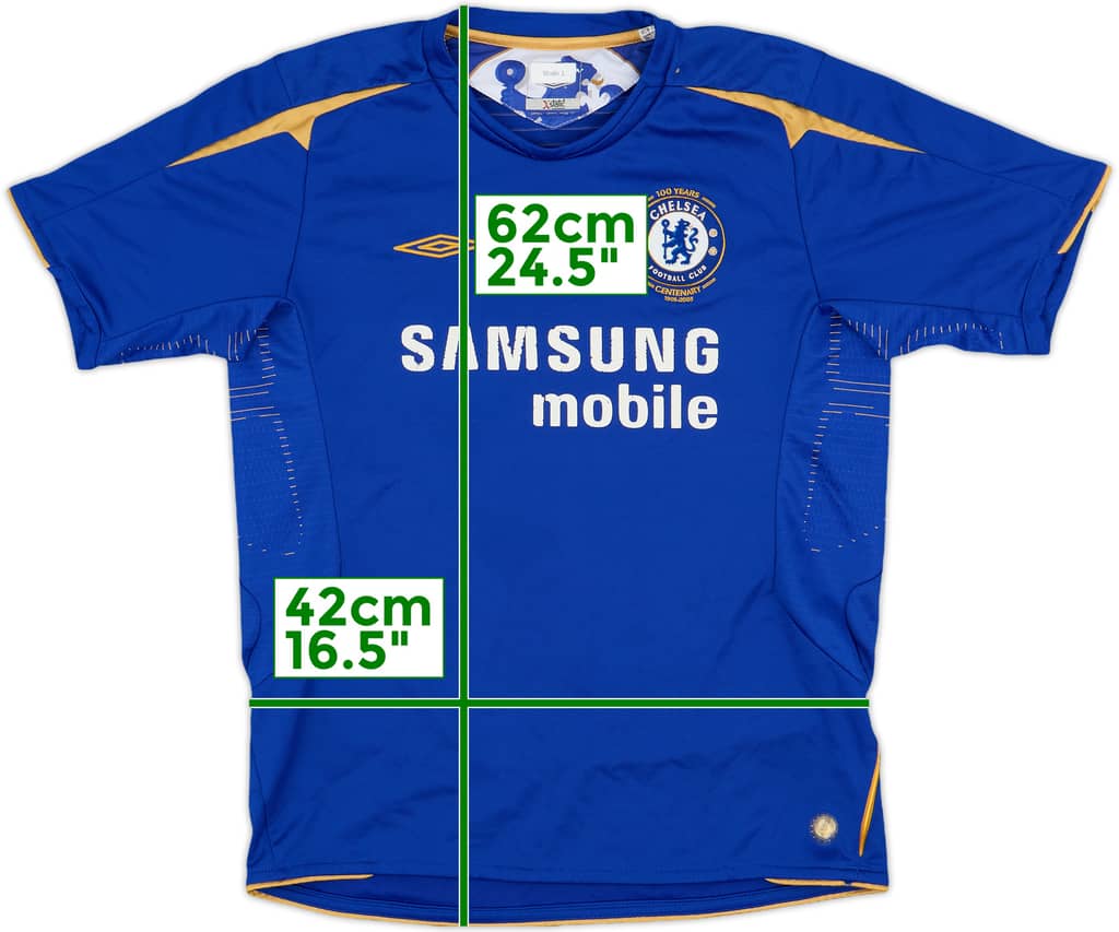 2005-06 Chelsea Centenary Home Shirt - 6/10 - (L.Boys)