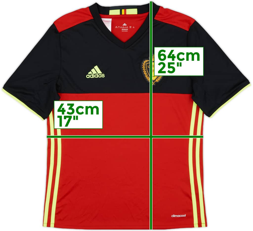 2016-17 Belgium Home Shirt - 8/10 - (L.Boys)