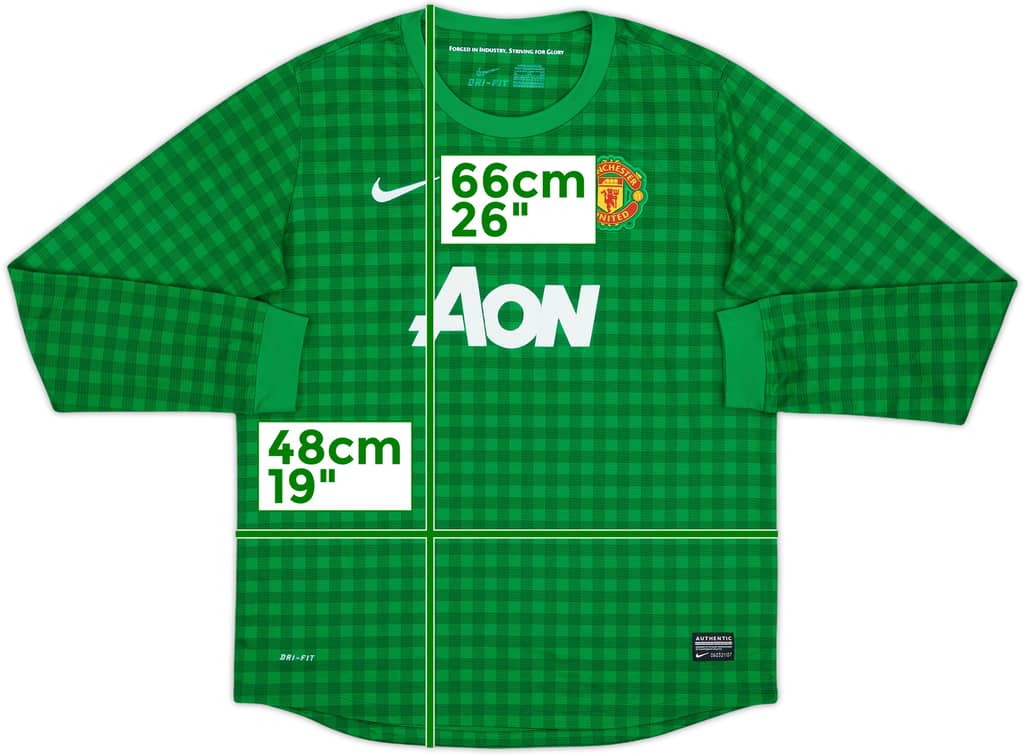 2012-13 Manchester United GK Shirt - 7/10 - (XL.Boys)