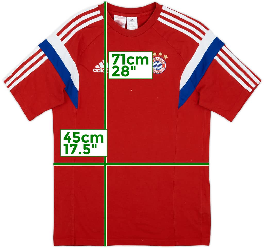 2014-15 Bayern Munich adidas Cotton Tee - 8/10 - (XL.Boys)