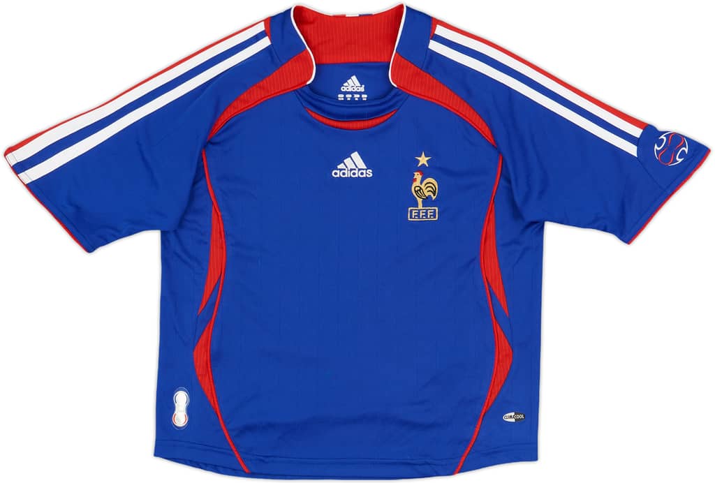 2006-07 France Home Shirt - 9/10 - (S.Boys)