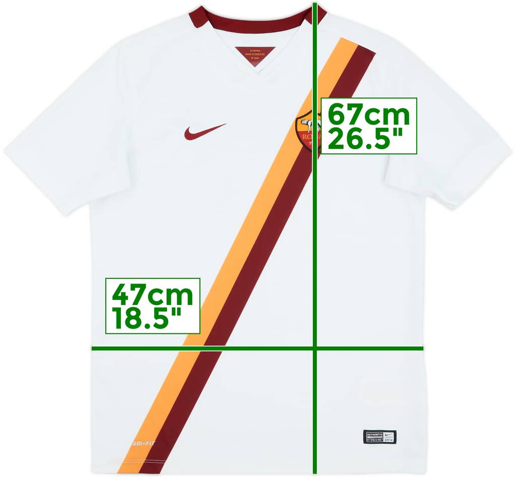 2014-15 Roma Away Shirt - 8/10 - (XL.Boys)