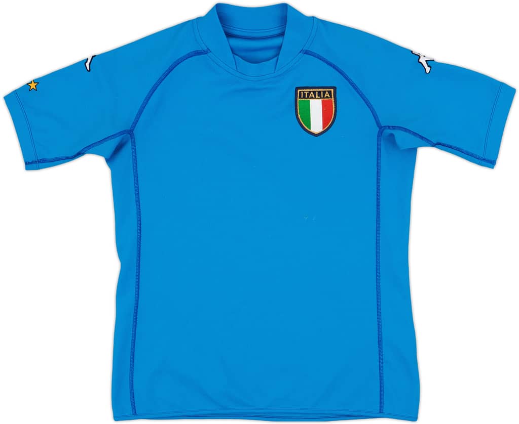 2002 Italy Home Shirt - 7/10 - (XL.Boys)