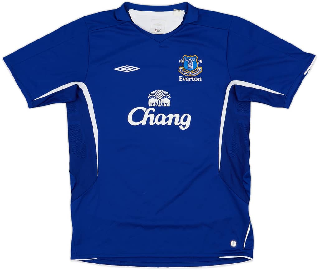 2005-06 Everton Home Shirt - 9/10 - (XL.Boys)
