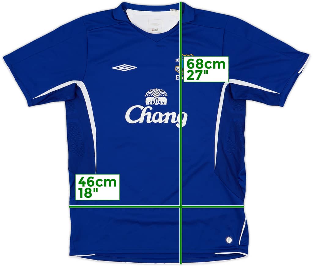 2005-06 Everton Home Shirt - 9/10 - (XL.Boys)