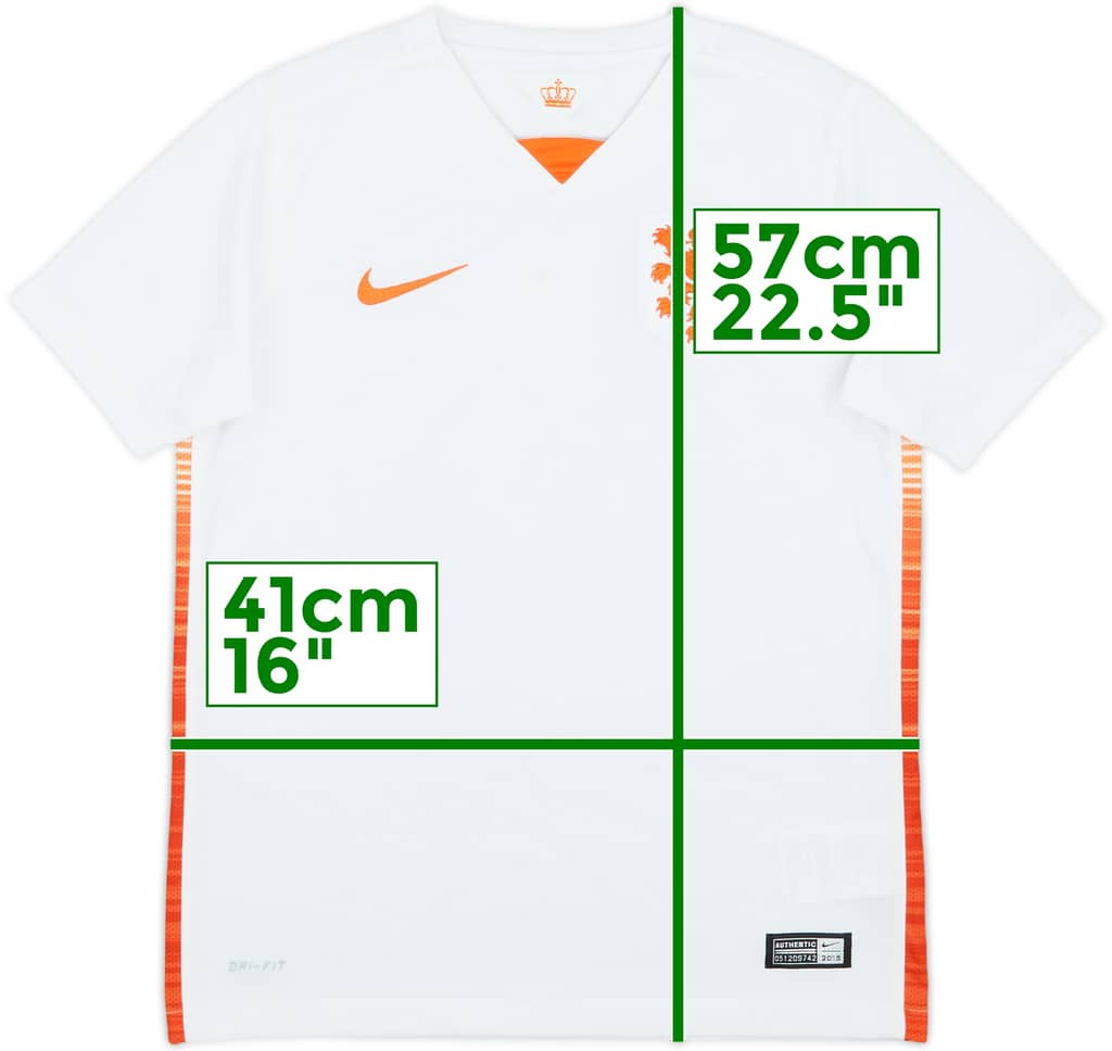 2015 Netherlands Away Shirt - 6/10 - (M.Boys)