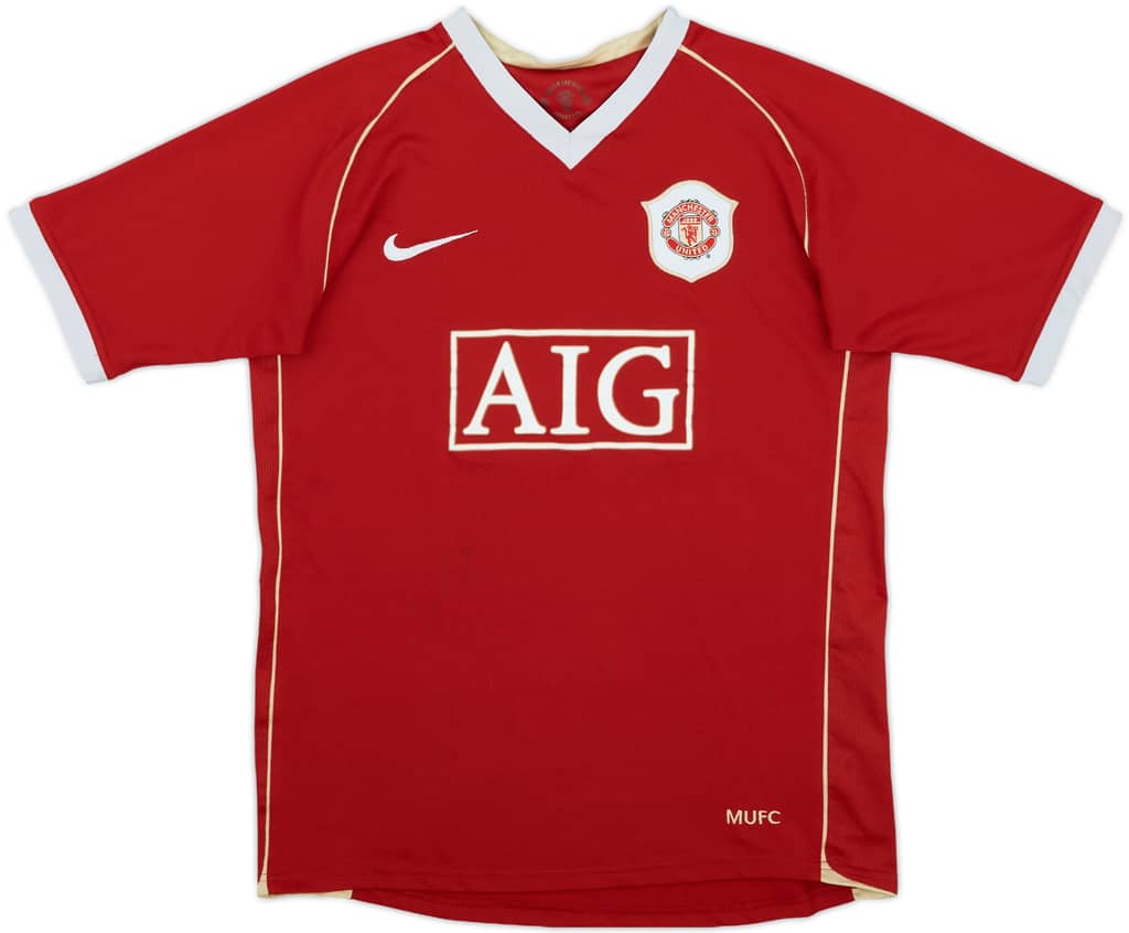 2006-07 Manchester United Home Shirt - 6/10 - (XL.Boys)