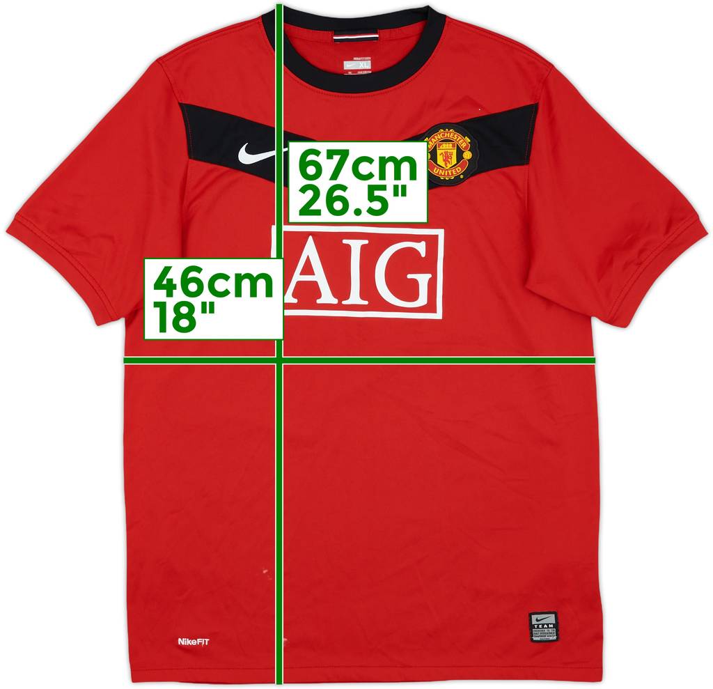 2009-10 Manchester United Home Shirt - 6/10 - (XL.Boys)