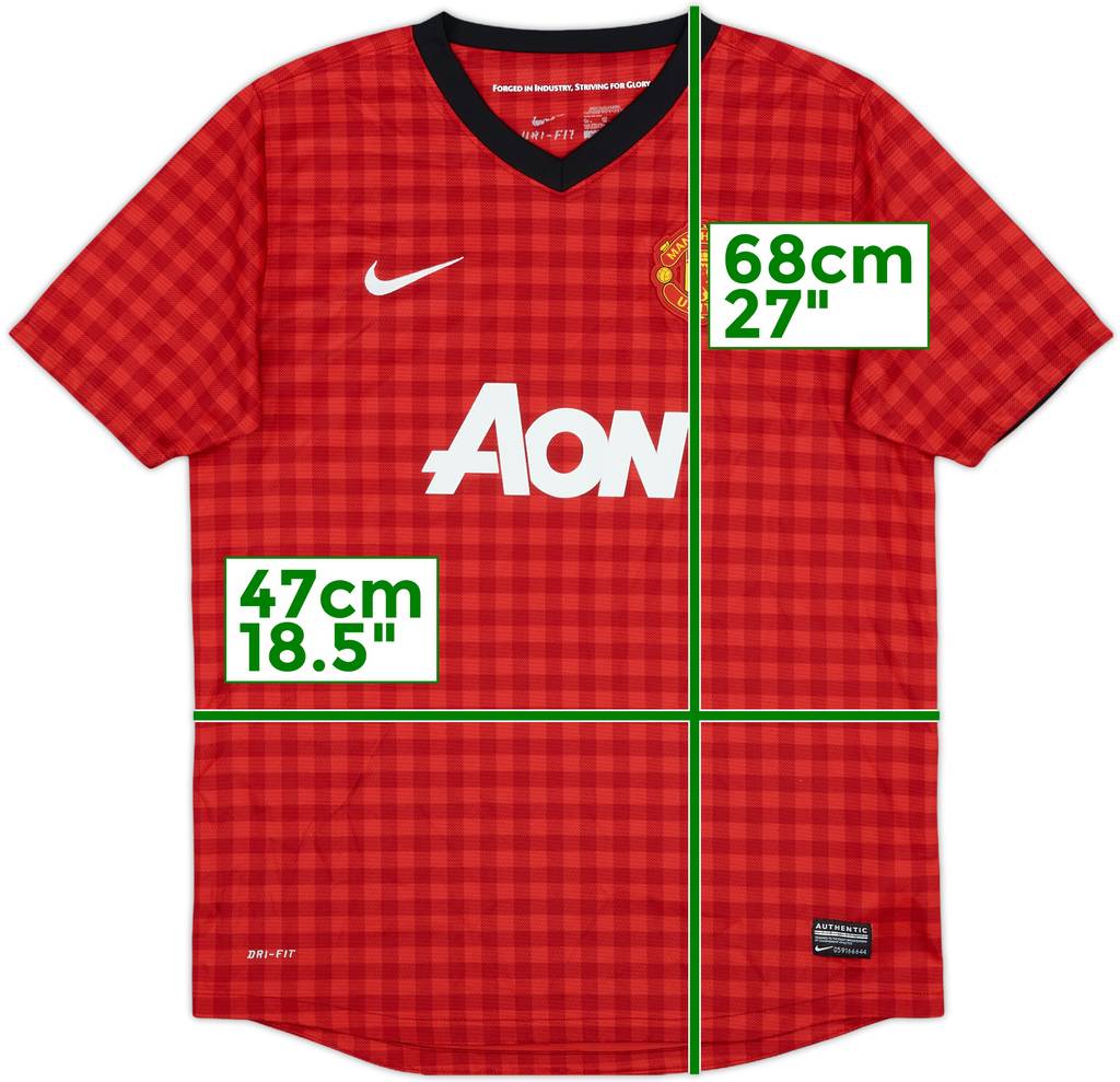 2012-13 Manchester United Home Shirt - 8/10 - (XL.Boys)