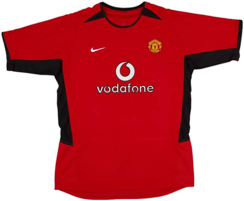 2002-04 Manchester United Home Shirt - 8/10 - (XL.Boys)