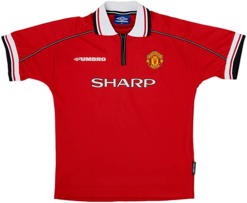 1998-00 Manchester United Home Shirt - 9/10 - (L.Boys)