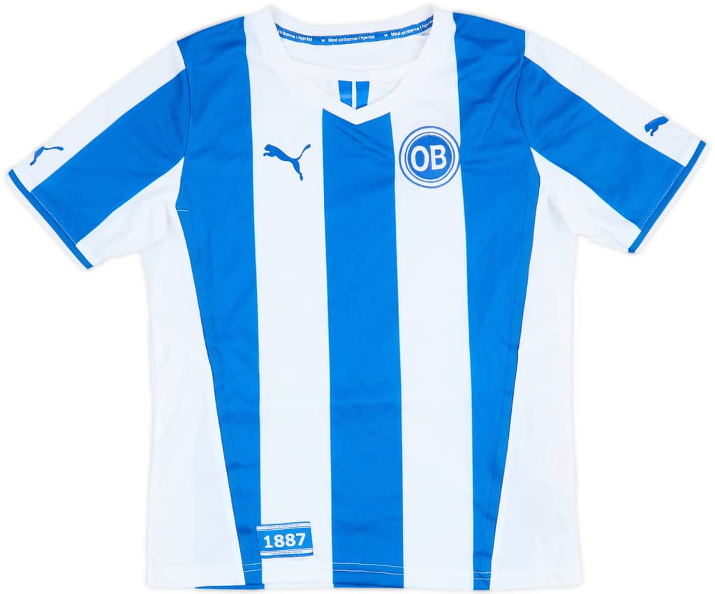 2014-15 Odense Home Shirt - 9/10 - (M.Boys)