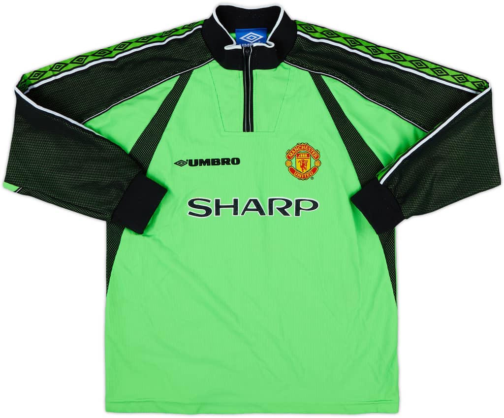 1998-99 Manchester United GK Shirt - 9/10 - (L.Boys)