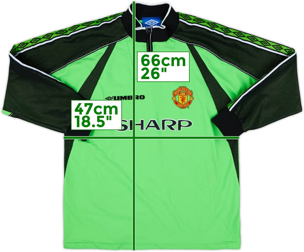 1998-99 Manchester United GK Shirt - 9/10 - (L.Boys)