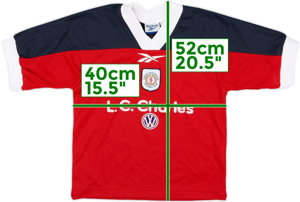 1999-00 Crewe Alexandra Home Shirt - 7/10 - (S.Boys)