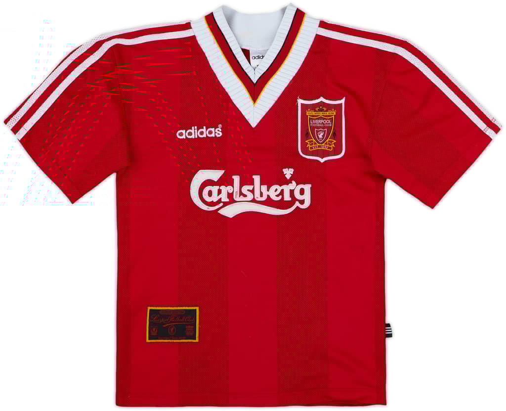 1995-96 Liverpool Home Shirt - 5/10 - (7-8 Years)