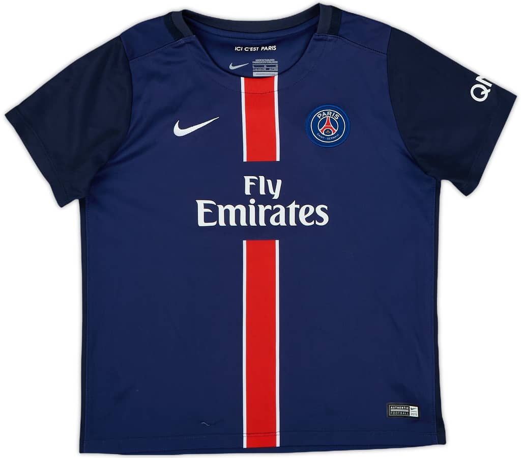 2015-16 Paris Saint-Germain Home Shirt - 9/10 - (S.Boys)
