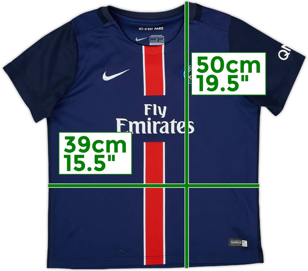 2015-16 Paris Saint-Germain Home Shirt - 9/10 - (S.Boys)