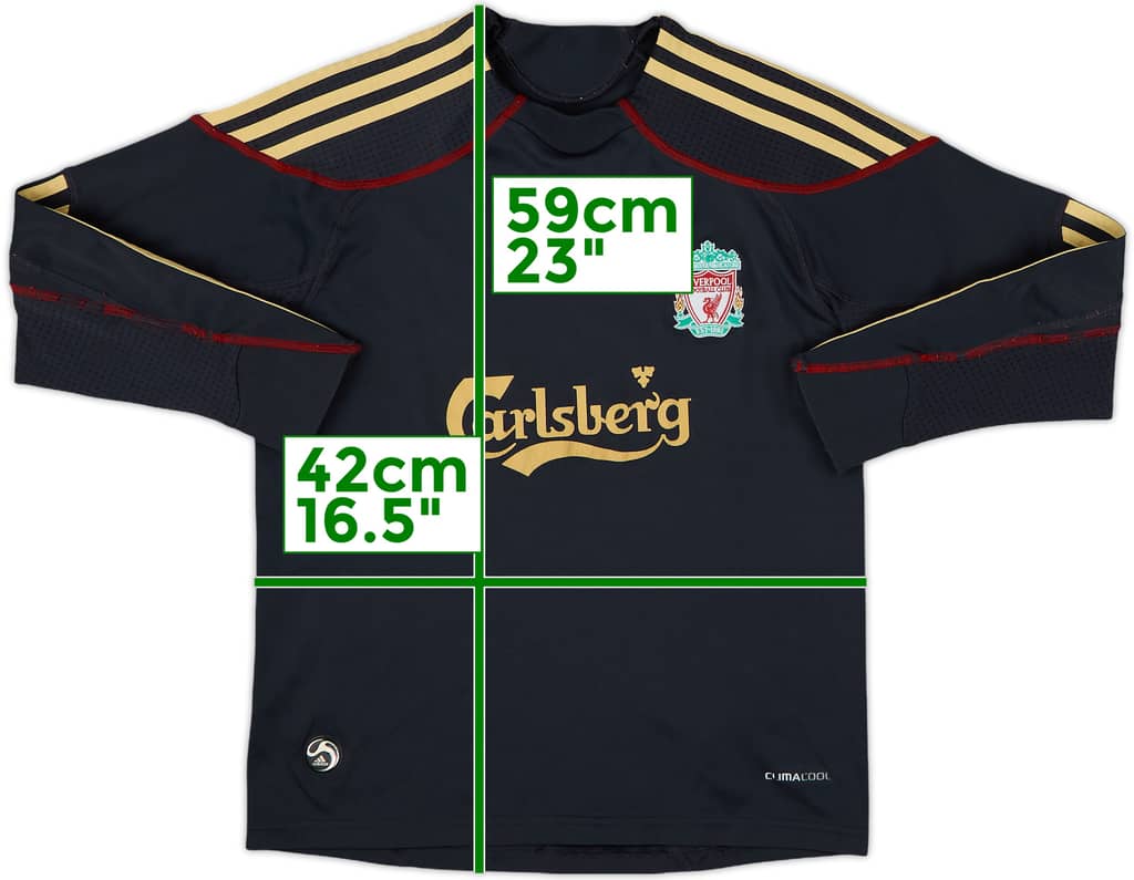 2009-10 Liverpool Away L/S Shirt - 6/10 - (M.Boys)