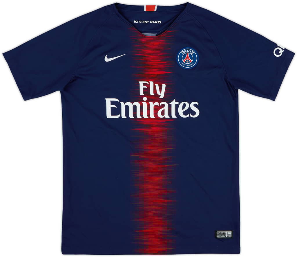 2018-19 Paris Saint-Germain Home Shirt - 9/10 - (XL.Boys)