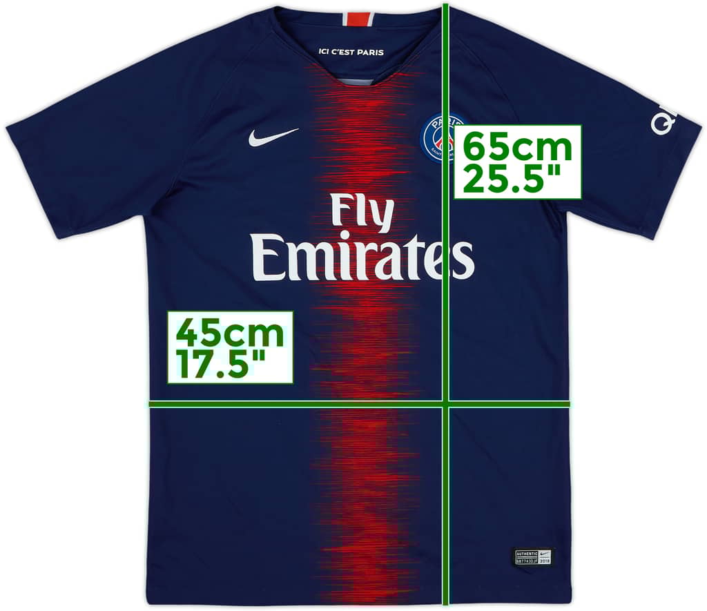 2018-19 Paris Saint-Germain Home Shirt - 9/10 - (XL.Boys)
