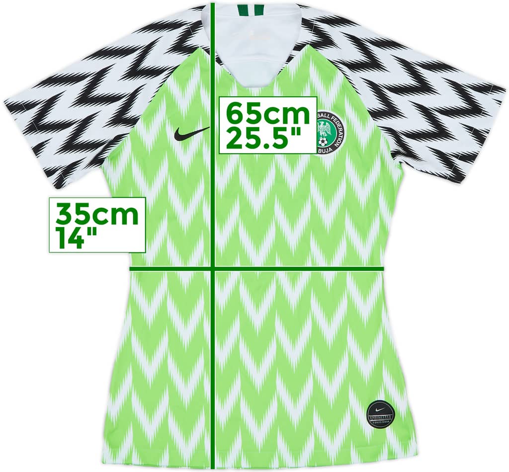 2018-19 Nigeria Home Shirt - 9/10 - (Women's XS)