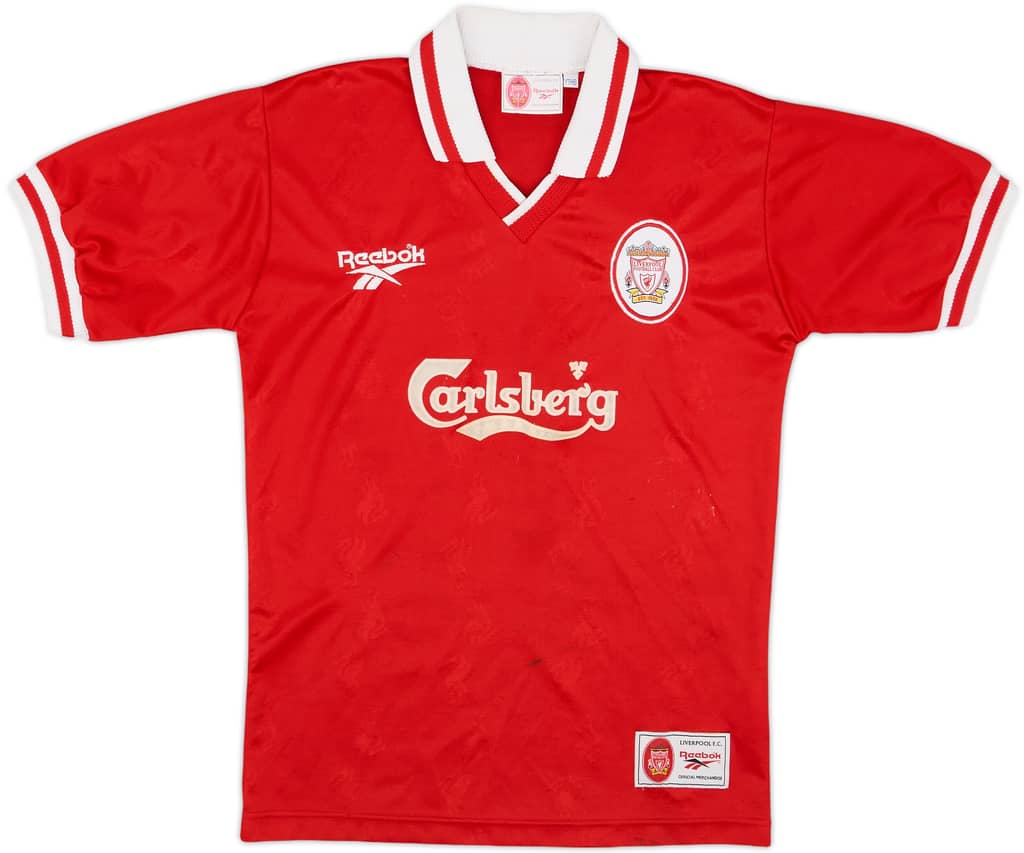 1996-98 Liverpool Home Shirt - 5/10 - (Y)