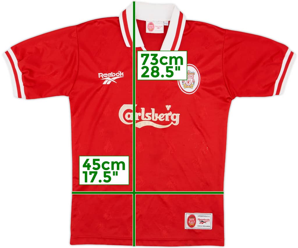 1996-98 Liverpool Home Shirt - 5/10 - (Y)